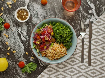 Recipe kit Bulgur and lentil salad